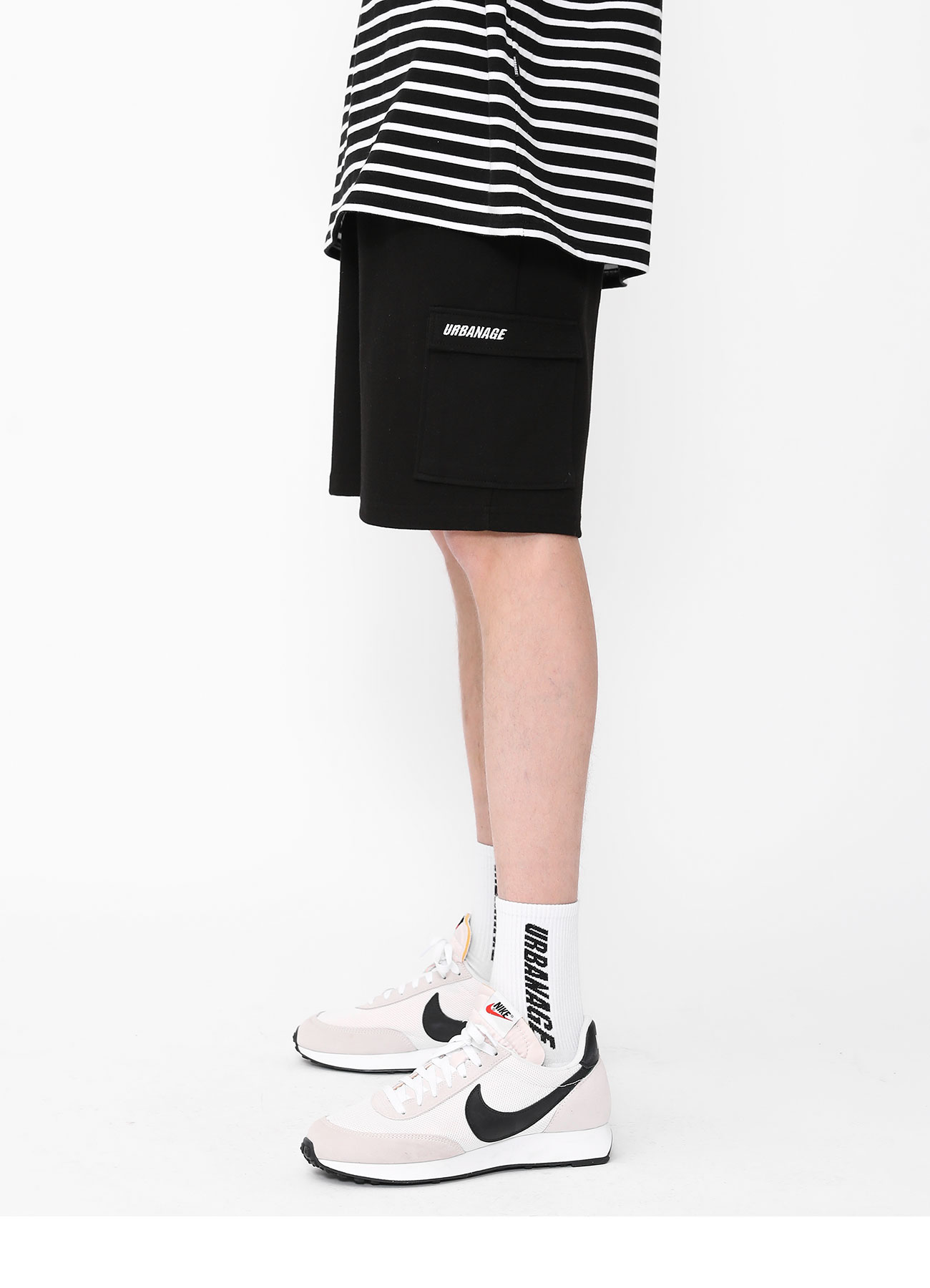 (1+1)로고 트레이닝 카고 쇼츠
