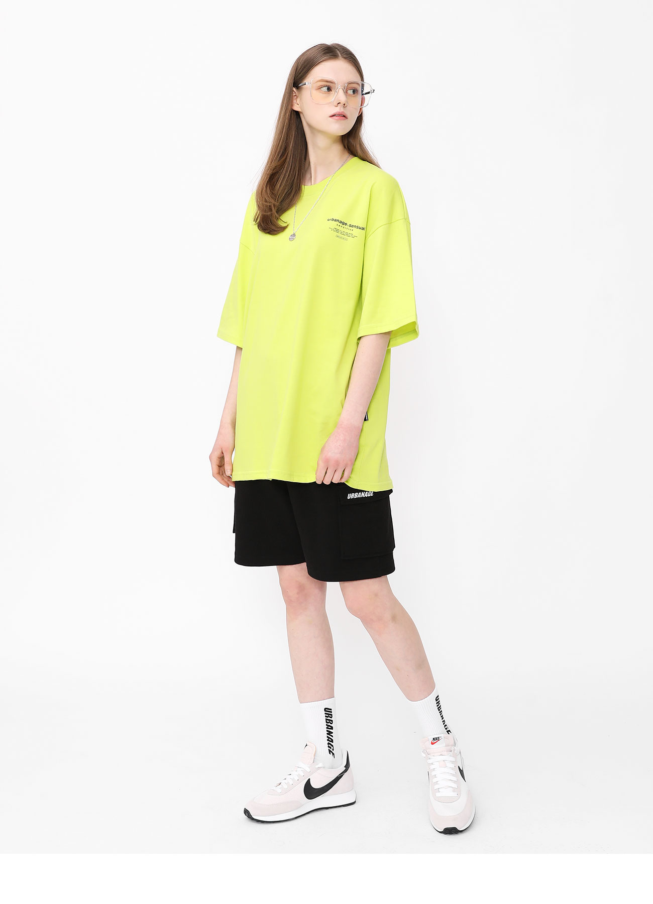 (1+1)로고 트레이닝 카고 쇼츠