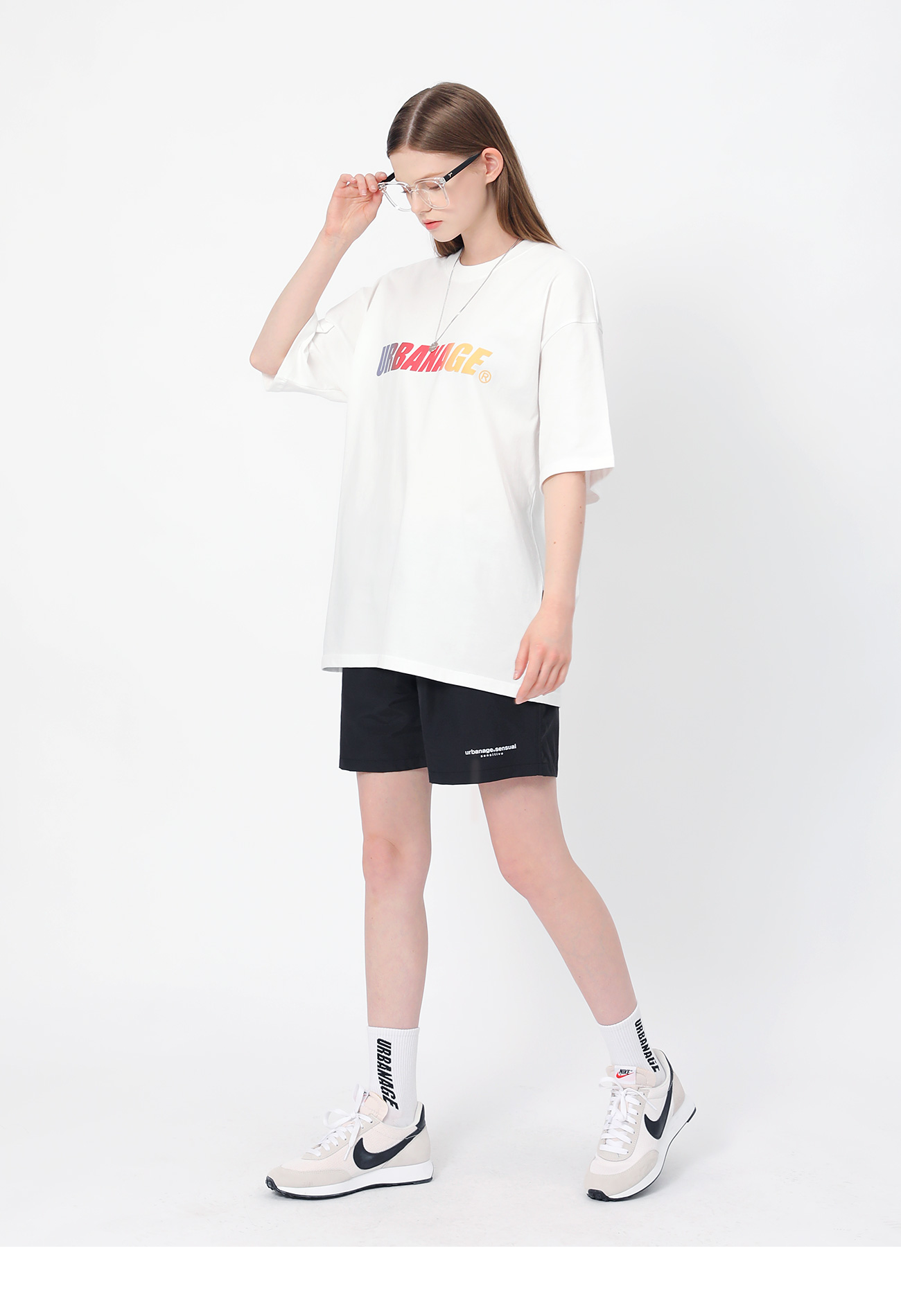 (1+1) 그라데이션 어센틱 오버 반팔