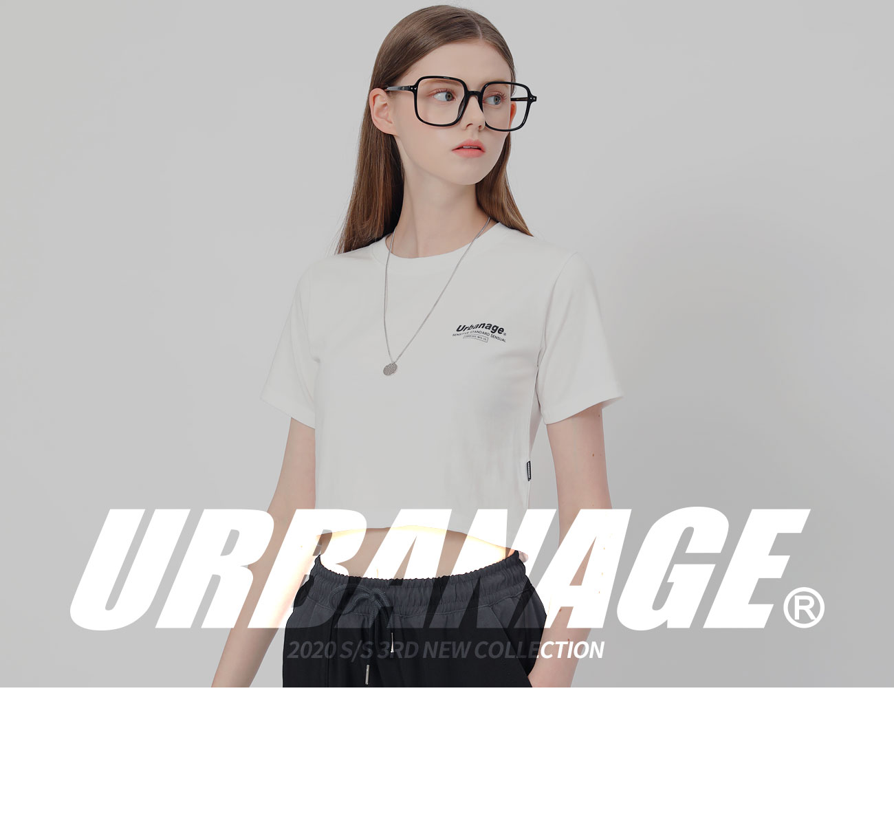 (1+1) 컬러 센슈얼 크롭 반팔